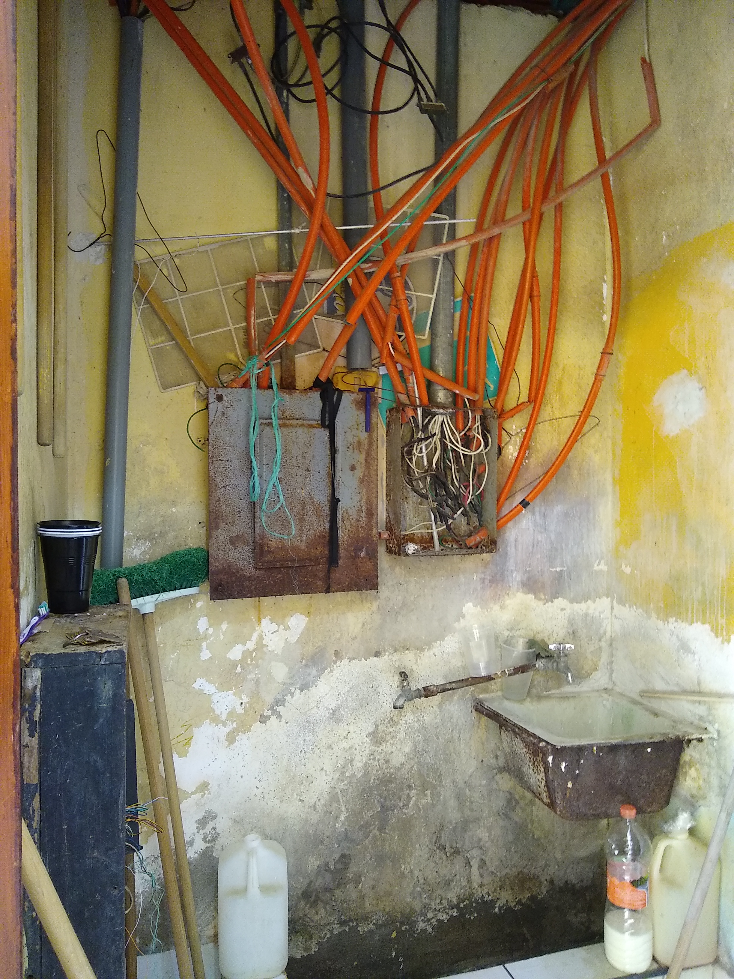 Example of electrical cable routing