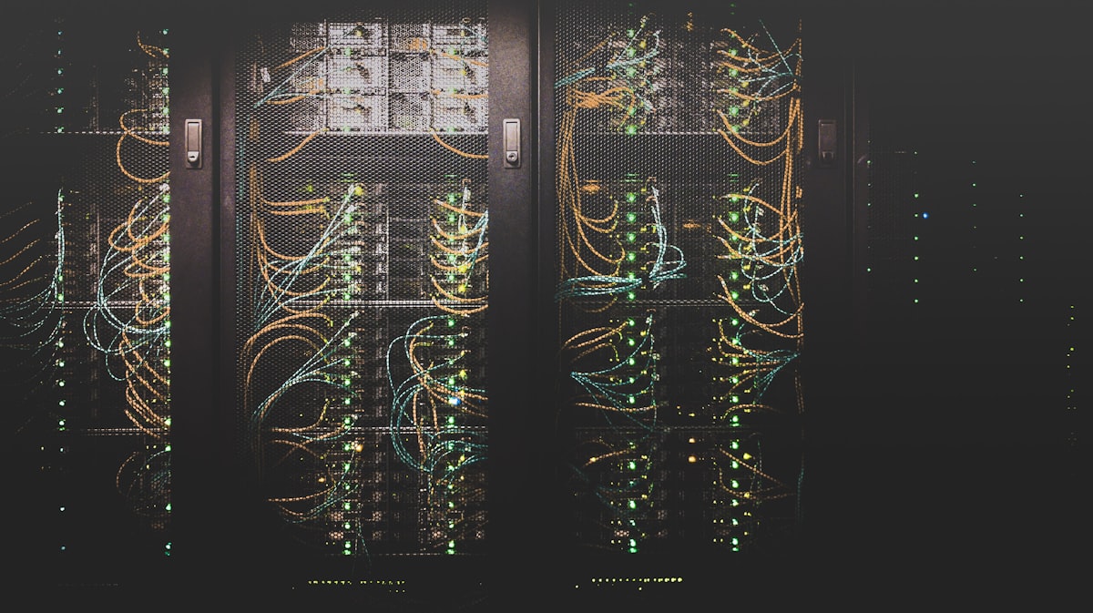 Example of fibre cable installation